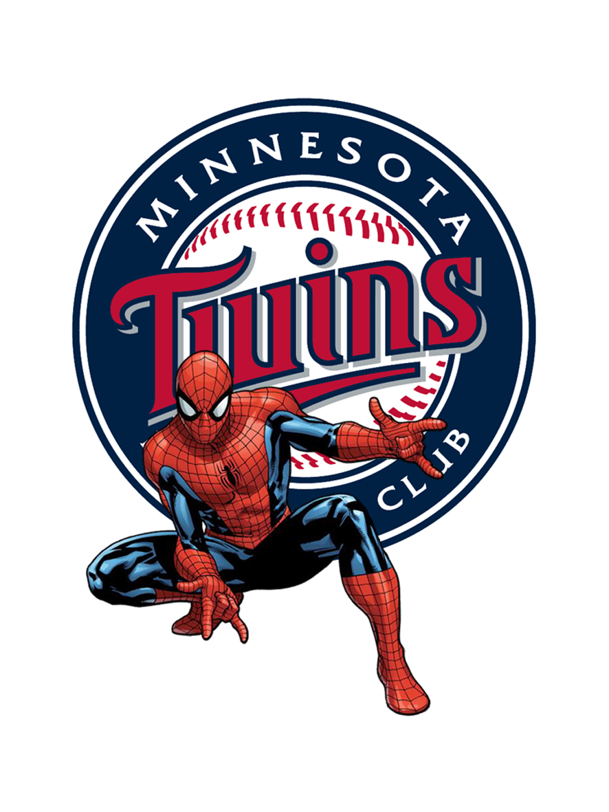 Minnesota Twins Spider Man Logo vinyl decal